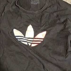 Adidas Black T-Shirt with Trefoil Logo